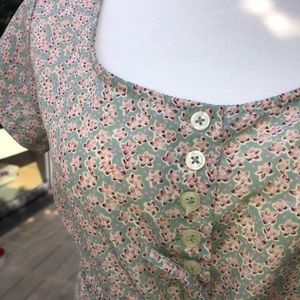 VTG 90s Floral Dress - Button-Down - Esprit